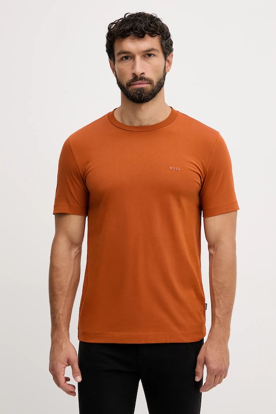 Хлопковая футболка Boss, оранжевый
Хлопковая футболка Boss, оранжевый