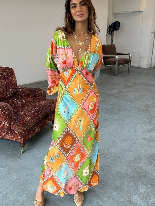 Платье с бриллиантовым принтом от эммы Never Fully Dressed, разноцветный
Платье с бриллиантовым принтом от эммы Never Fully Dressed, разноцветный