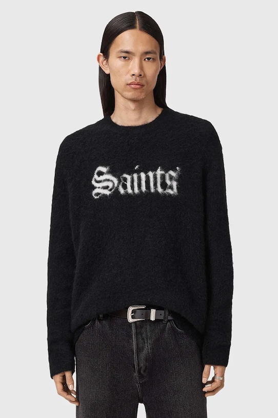 Свитер из смесовой шерсти Allsaints, черный
Свитер из смесовой шерсти Allsaints, черный