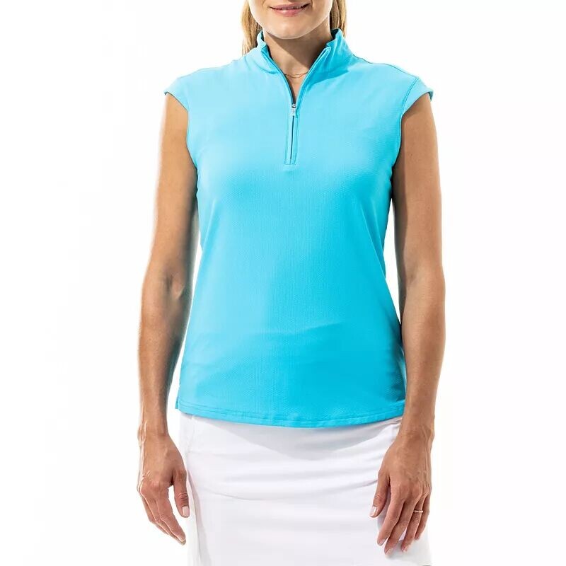 SanSoleil Женская рубашка без рукавов с воротником-стойкой
SanSoleil Женская рубашка без рукавов с воротником-стойкой