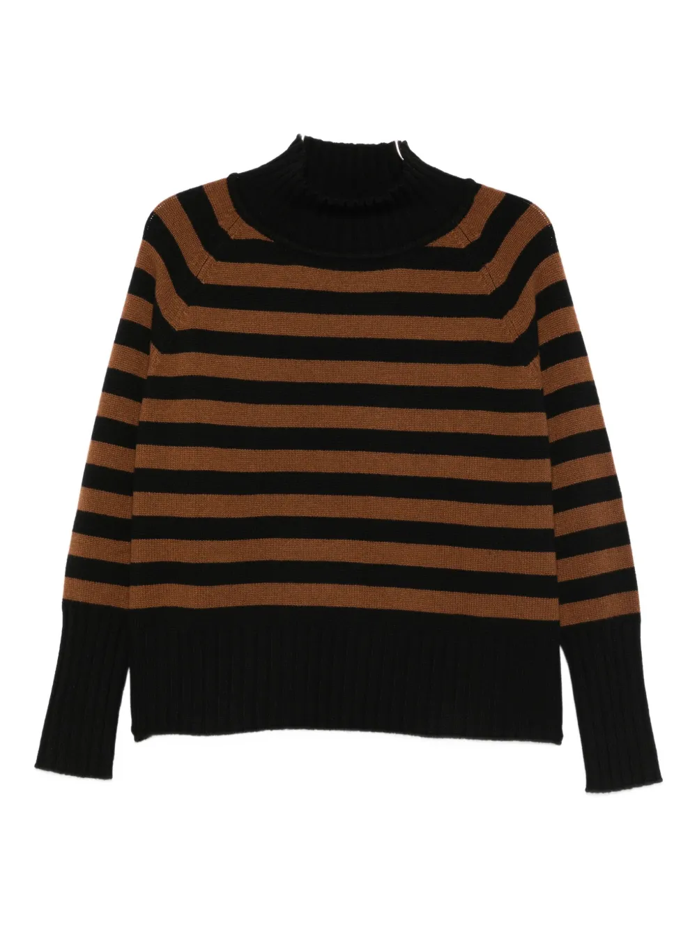 Полосатый свитер с высоким воротом BeYou, черный
Полосатый свитер с высоким воротом BeYou, черный