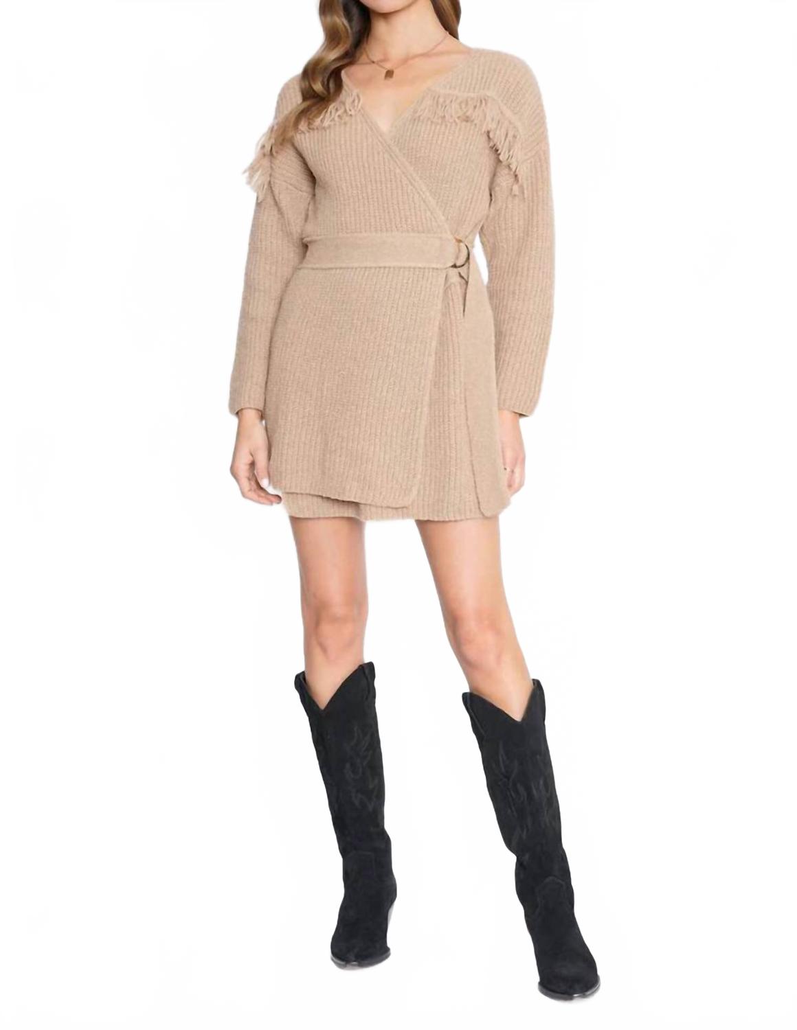 Платье-свитер Estella Knit бежевого цвета 4Si3Nna, бежевый
Платье-свитер Estella Knit бежевого цвета 4Si3Nna, бежевый