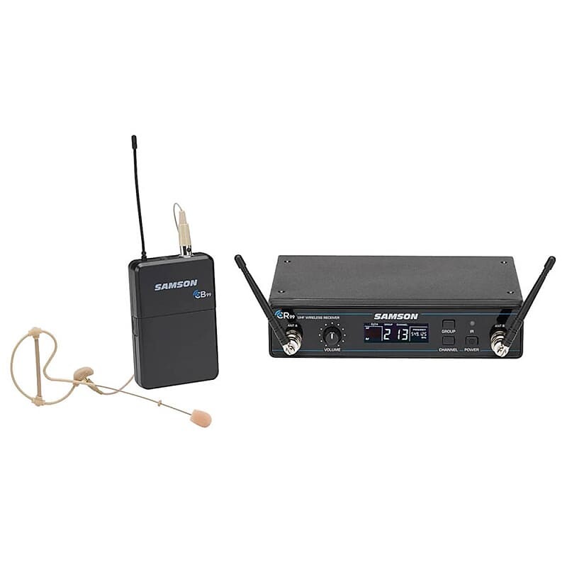 Микрофон Samson Concert 99 Frequency-Agile UHF Wireless Earset Mic System - K Band (470–494 MHz)
Микрофон Samson Concert 99 Frequency-Agile UHF Wireless Earset Mic System - K Band (470–494 MHz)