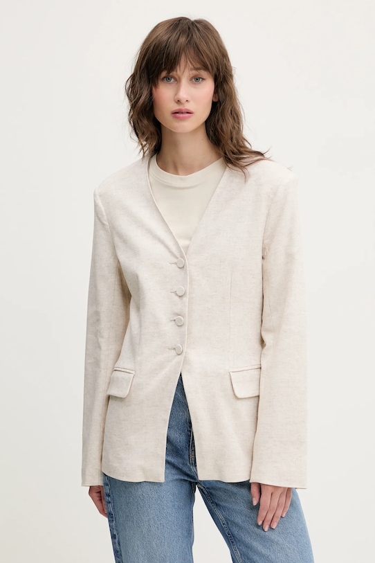 Льняной пиджак Abercrombie & Fitch, бежевый
Льняной пиджак Abercrombie & Fitch, бежевый