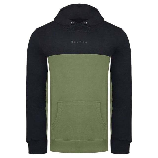 Мужское худи Rafola черно-оливковое Devote London, зеленый
Мужское худи Rafola черно-оливковое Devote London, зеленый