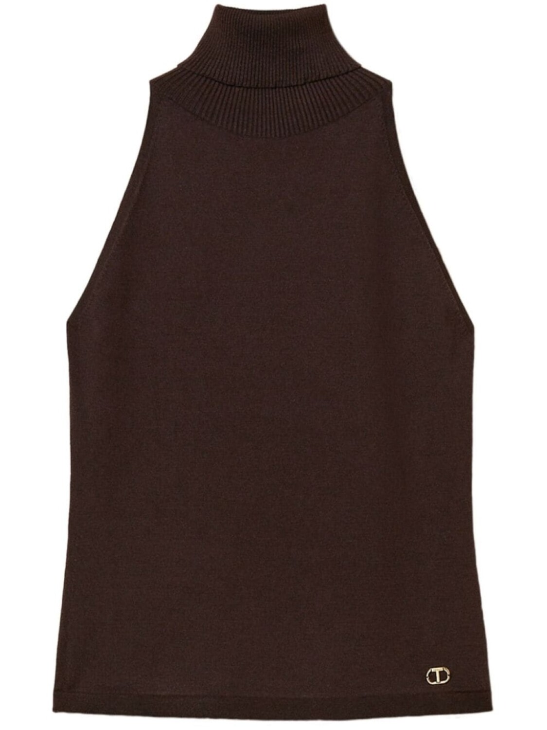 TWINSET трикотажный топ с логотипом, коричневый
TWINSET трикотажный топ с логотипом, коричневый