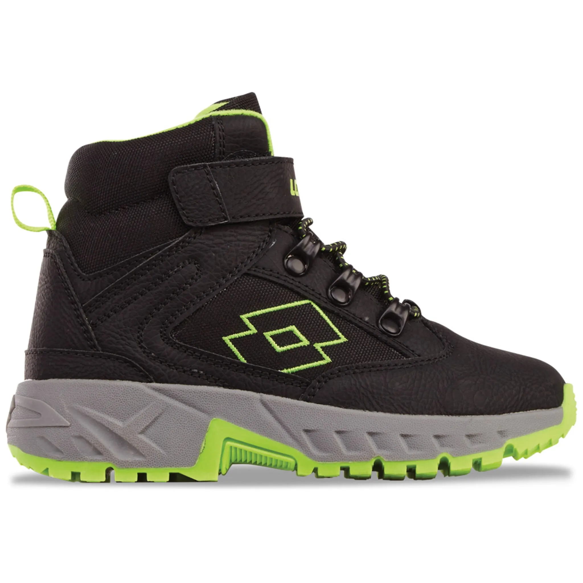 Зимние ботинки лото с эластичной шнуровкой и застежкой-липучкой Lotto, цвет BLACK-FR.GREEN
Зимние ботинки лото с эластичной шнуровкой и застежкой-липучкой Lotto, цвет BLACK-FR.GREEN