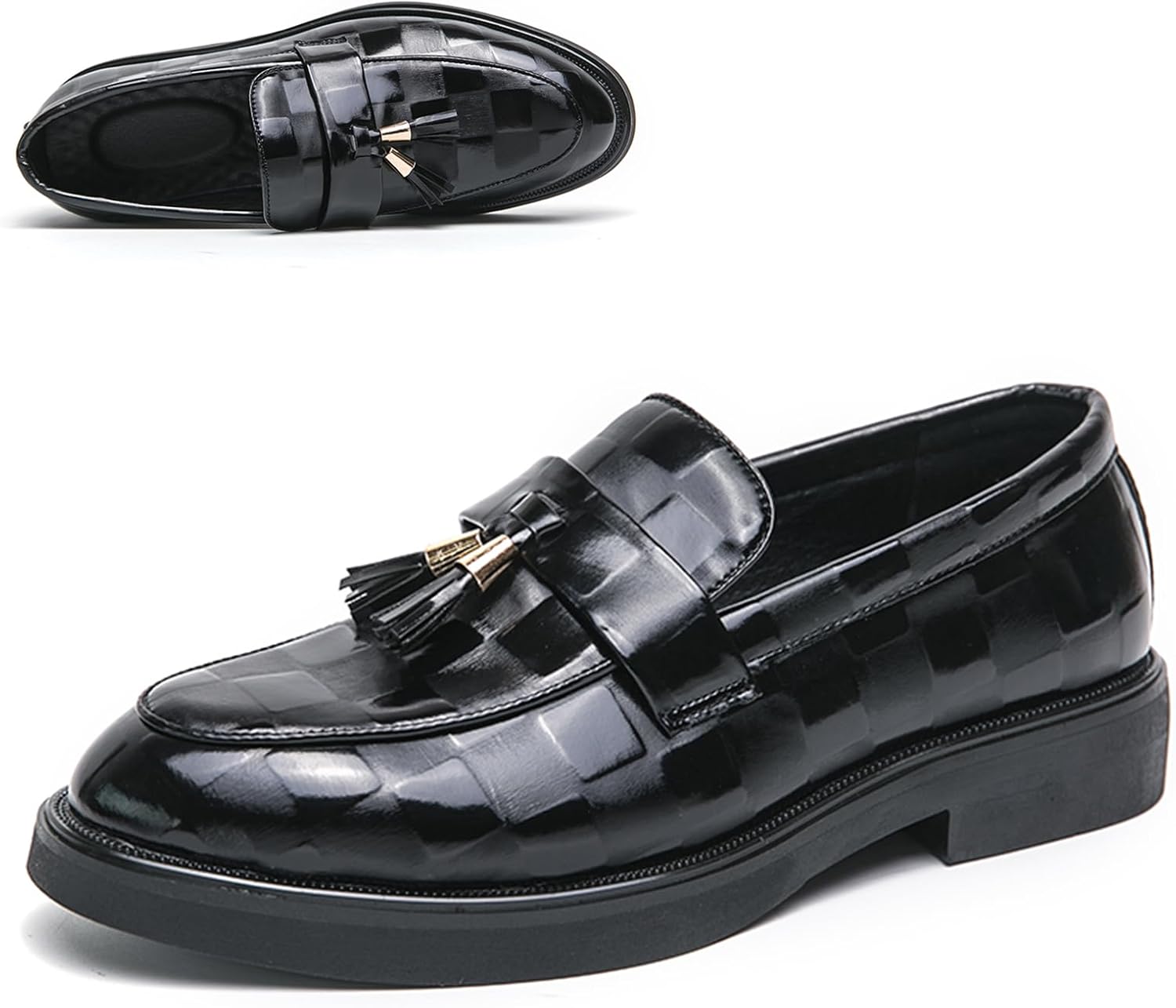 Мужские модные кожаные лоферы NEKGNL с кисточками и тиснением, роскошные туфли с круглым носком на платформе, слипоны для работы и офиса, повседневные нескользящие туфли с низким каблуком, черный
Мужские модные кожаные лоферы NEKGNL с кисточками и тиснением, роскошные туфли с круглым носком на платформе, слипоны для работы и офиса, повседневные нескользящие туфли с низким каблуком, черный