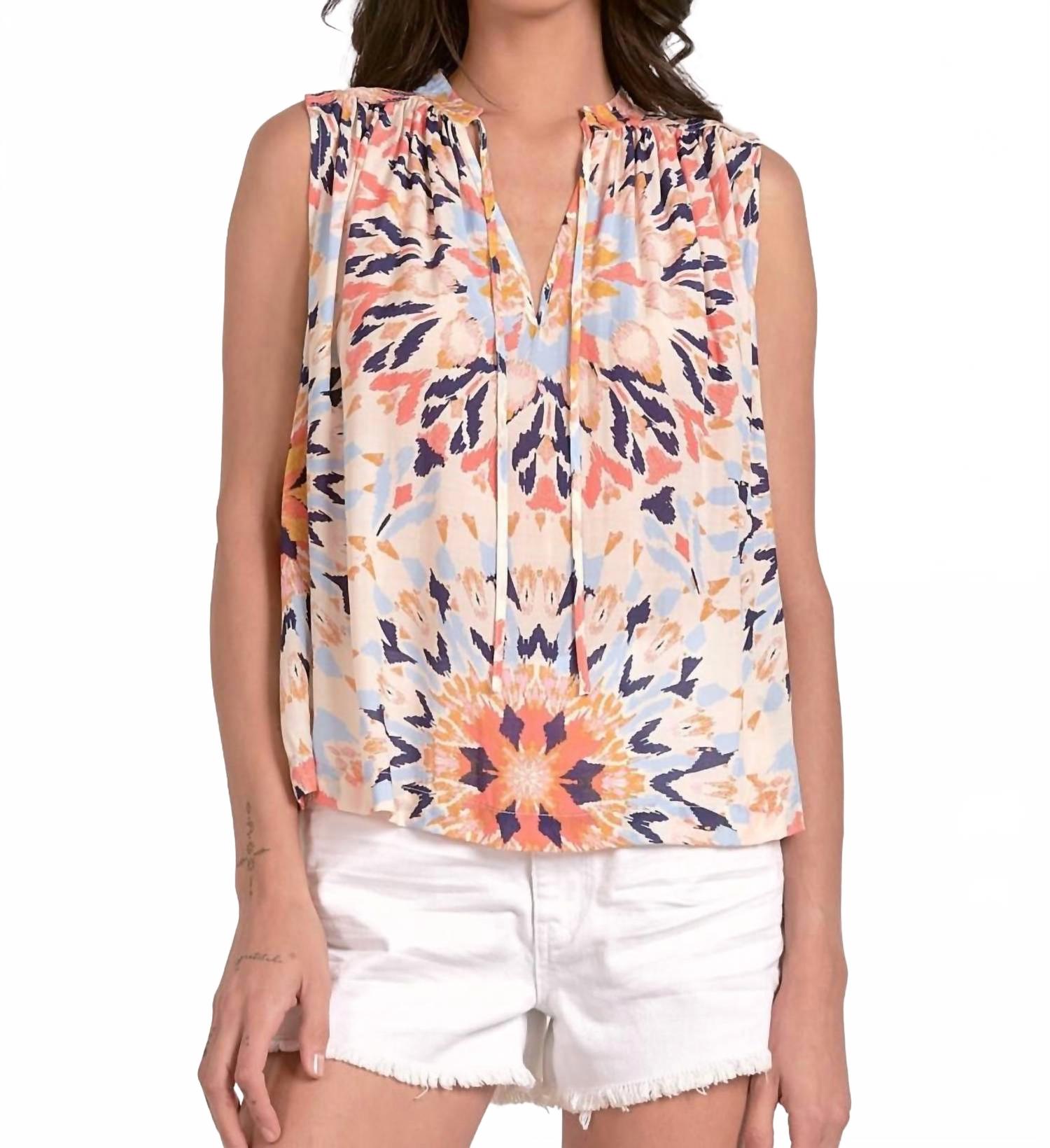 Многоцветная блузка Ella Kaleidoscope ELAN, мультиколор
Многоцветная блузка Ella Kaleidoscope ELAN, мультиколор