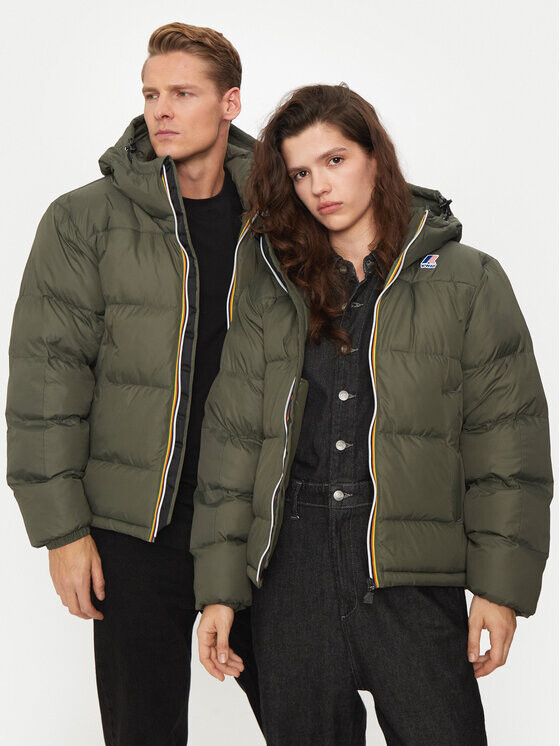 Пуховик стандартного кроя K-Way, зеленый
Пуховик стандартного кроя K-Way, зеленый