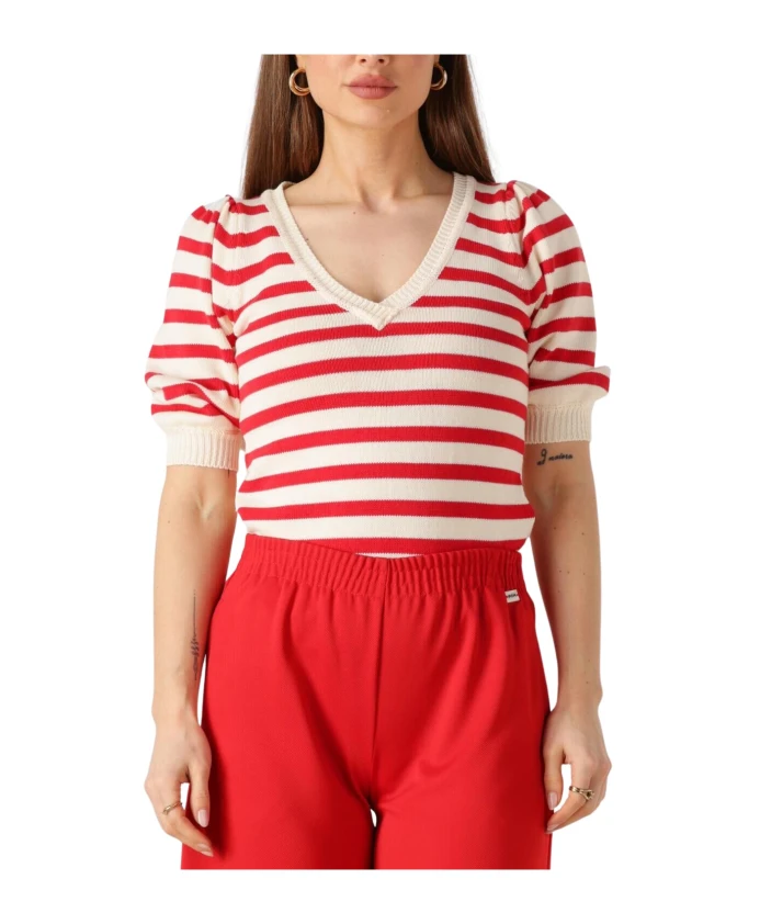 Полосатый алый свитер Pom Amsterdam, мультиколор
Полосатый алый свитер Pom Amsterdam, мультиколор