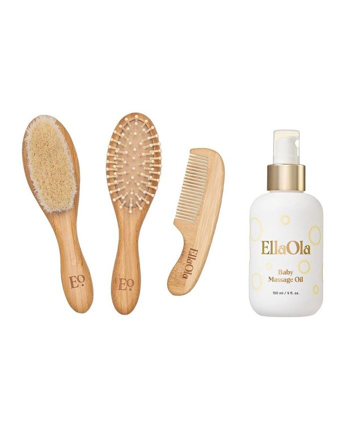 EllaOla Brush & Oil Cap Duo (2 шт.) - Детский, коричневый 
EllaOla Brush & Oil Cap Duo (2 шт.) - Детский, коричневый