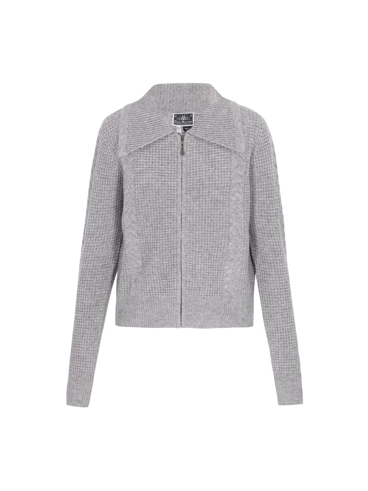 Женский кардиган светло-серого меланжевого цвета DreiMaster Maritim
Женский кардиган светло-серого меланжевого цвета DreiMaster Maritim
