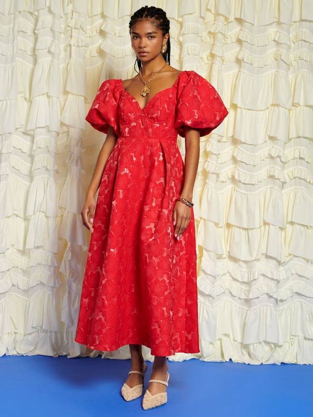 Платье миди Maria Floral Jacquard Sister Jane, Red
Платье миди Maria Floral Jacquard Sister Jane, Red