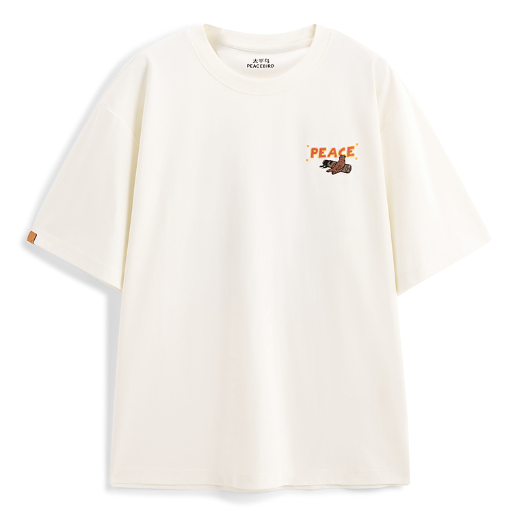 PEACEBIRD MEN Футболка Jonas Collaboration, Heavyweight Embroidery, свободный крой, белая, с коротким рукавом, мужская
PEACEBIRD MEN Футболка Jonas Collaboration, Heavyweight Embroidery, свободный крой, белая, с коротким рукавом, мужская