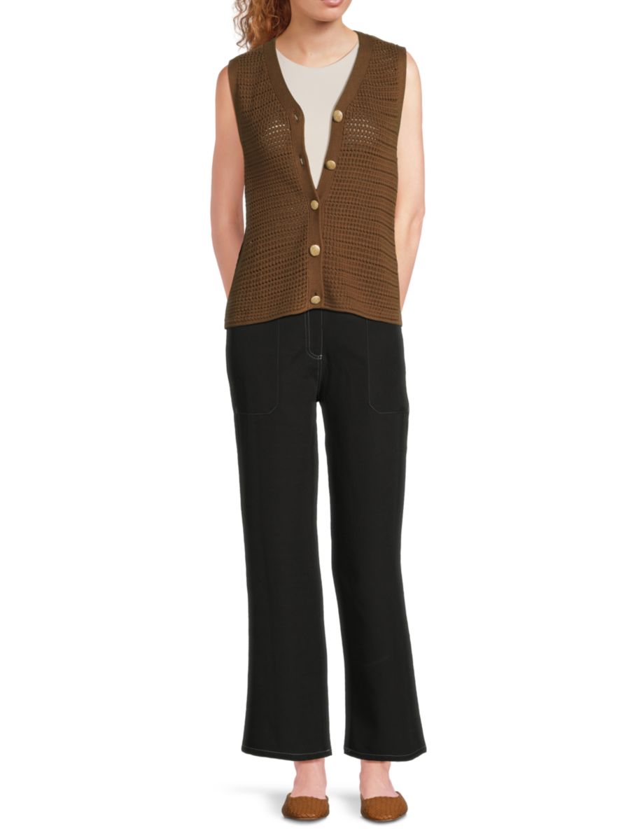 Кардиган крючком Saks Fifth Avenue, цвет Espresso 
Кардиган крючком Saks Fifth Avenue, цвет Espresso