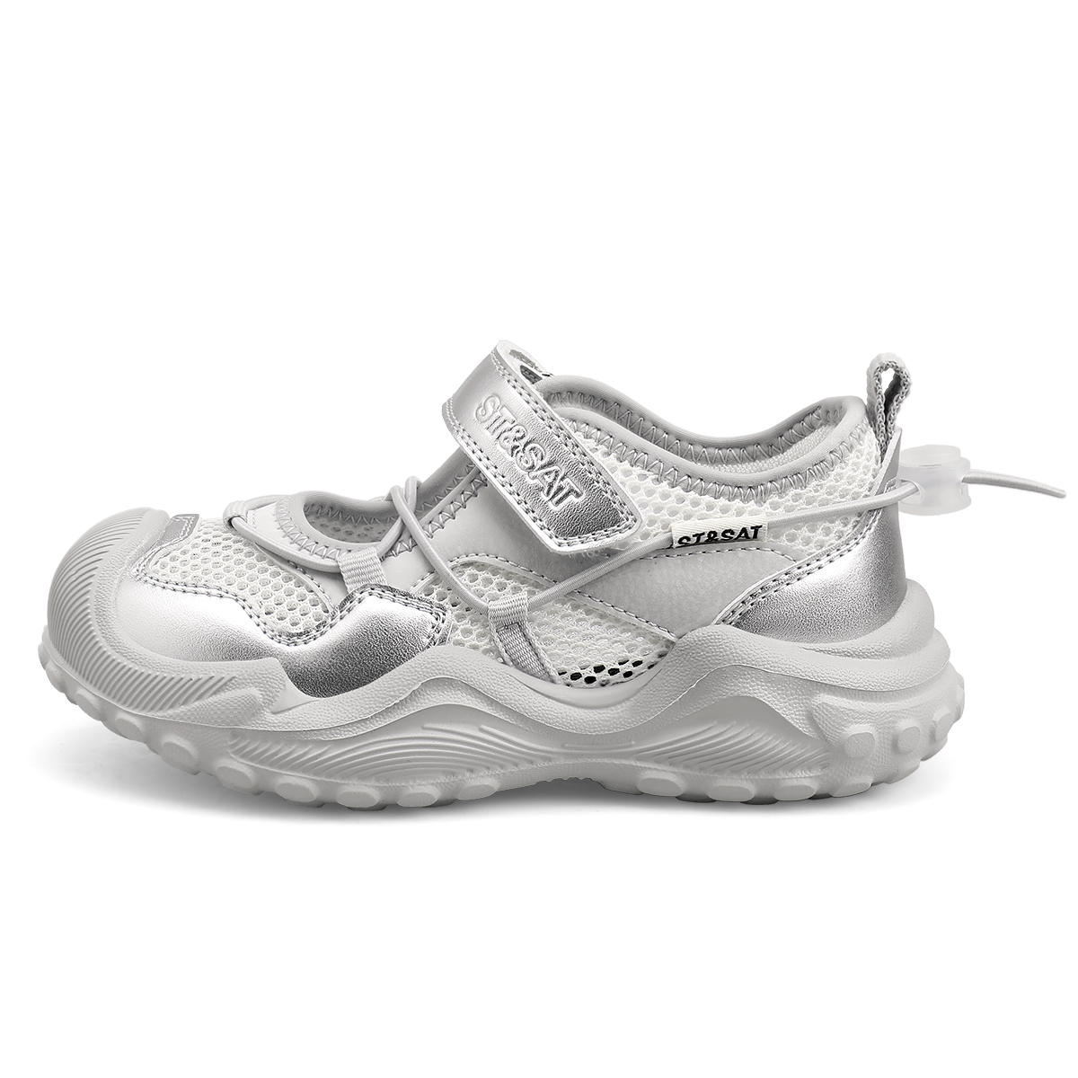 Сандалии детские, противоскользящие, с антиударной и износостойкой подошвой, дышащие, с низким верхом ST&SAT KIDS, серебряный
Сандалии детские, противоскользящие, с антиударной и износостойкой подошвой, дышащие, с низким верхом ST&SAT KIDS, серебряный