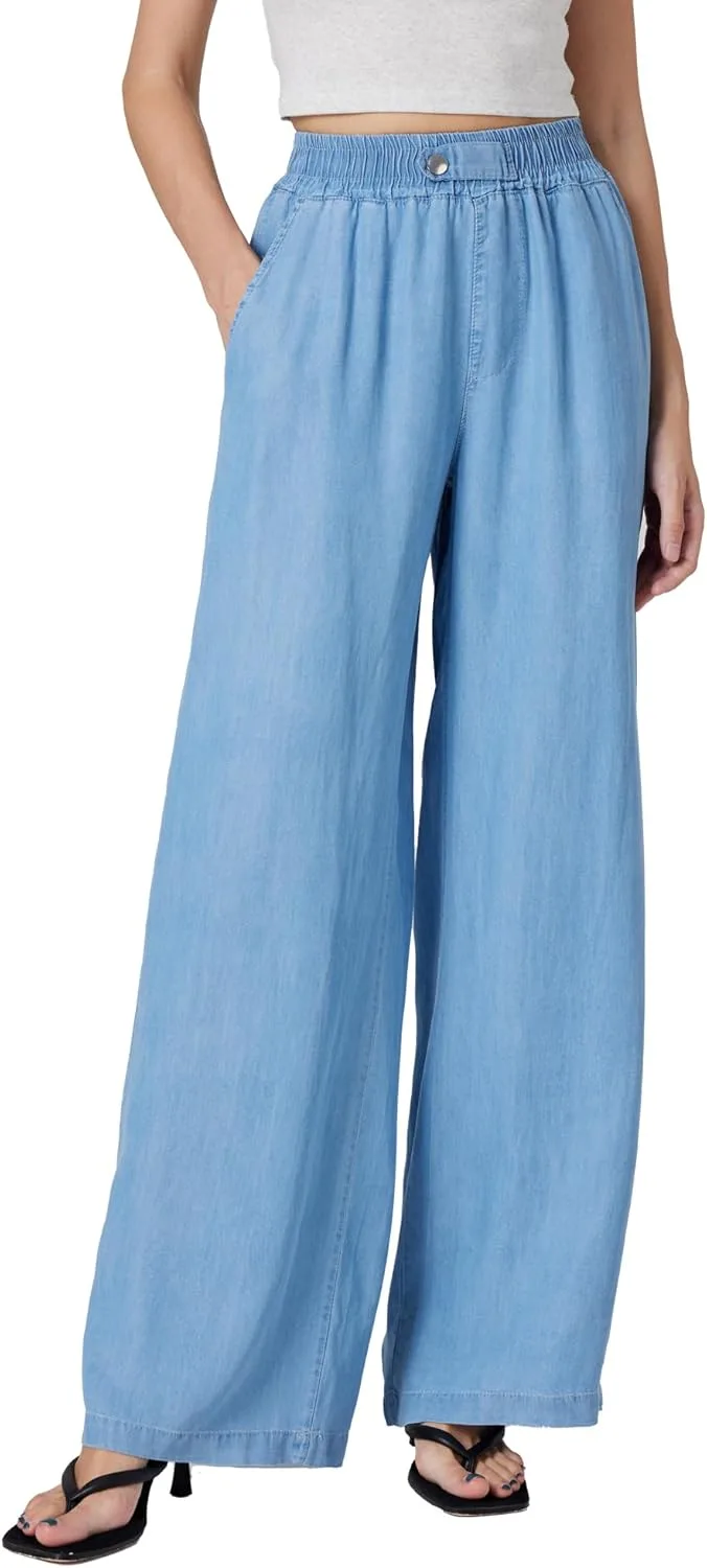 Женские джинсы с высокой талией и широкими штанинами на резинке, свободный крой, мягкий деним SheDenim
Женские джинсы с высокой талией и широкими штанинами на резинке, свободный крой, мягкий деним SheDenim