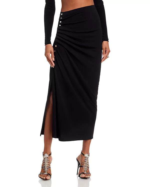 Длинная юбка со сборками Rabanne, черный
Длинная юбка со сборками Rabanne, черный