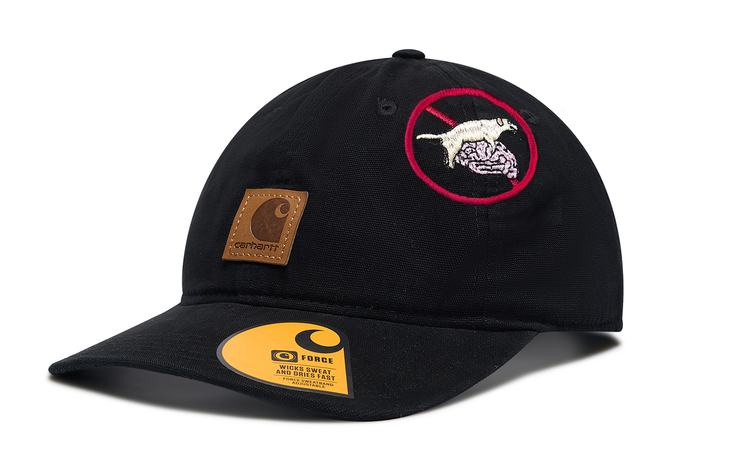 Carhartt Хлопковая бейсболка унисекс черная
Carhartt Хлопковая бейсболка унисекс черная