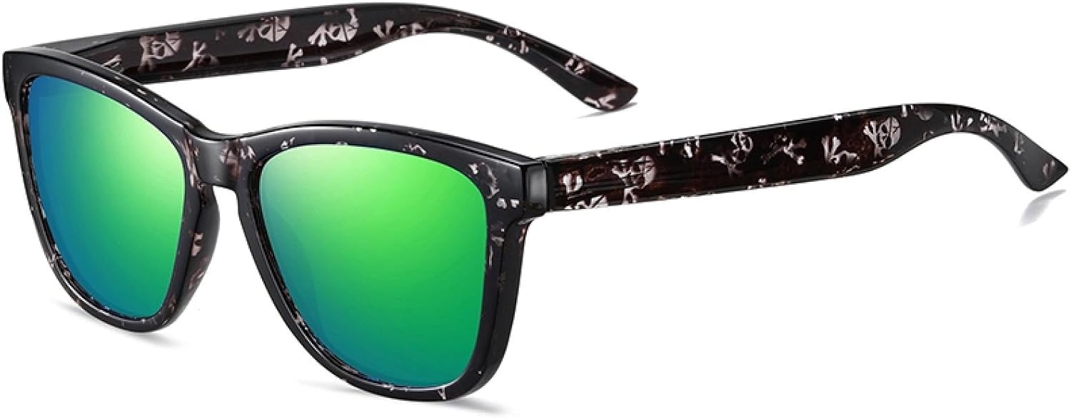 Женские поляризованные солнцезащитные очки, мужские очки UV400 с оправой из поликарбоната, для вождения, пляжа, кемпинга, вечеринок, походов, защиты от солнца VFDHN, Skull Green
Женские поляризованные солнцезащитные очки, мужские очки UV400 с оправой из поликарбоната, для вождения, пляжа, кемпинга, вечеринок, походов, защиты от солнца VFDHN, Skull Green