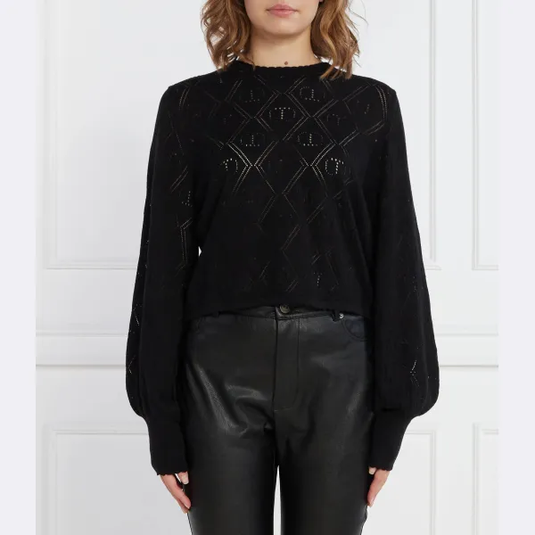 Свитер обычного кроя с добавлением кашемира Twin-Set, черный
Свитер обычного кроя с добавлением кашемира Twin-Set, черный