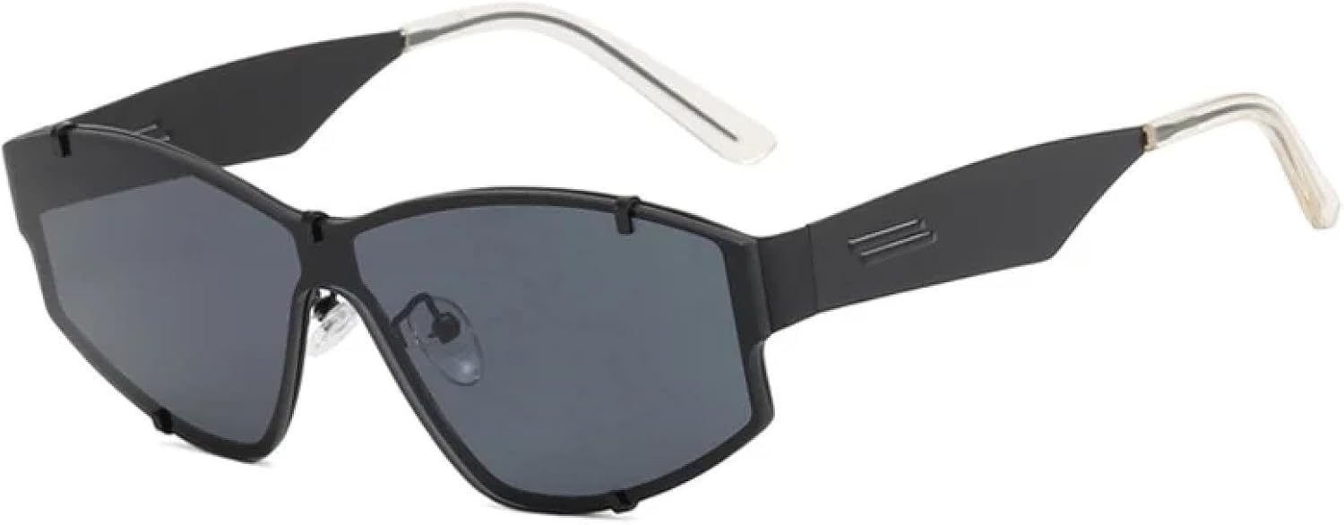 Ретро-солнцезащитные очки без оправы для женщин, модные, с цельными линзами, черные, с защитой от УФ-излучения UV400, для мужчин, роскошные, металлические VFDHN, Black-black
Ретро-солнцезащитные очки без оправы для женщин, модные, с цельными линзами, черные, с защитой от УФ-излучения UV400, для мужчин, роскошные, металлические VFDHN, Black-black