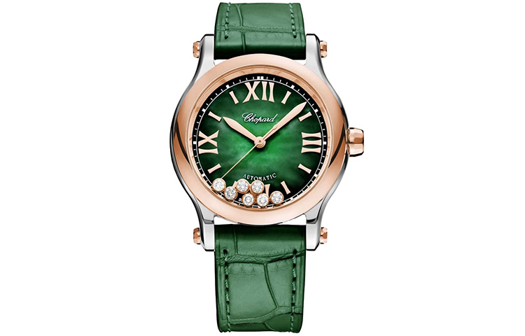 Часы женские с автоподзаводом Chopard Happy Sport Collection, 36 мм, зеленый циферблат
Часы женские с автоподзаводом Chopard Happy Sport Collection, 36 мм, зеленый циферблат