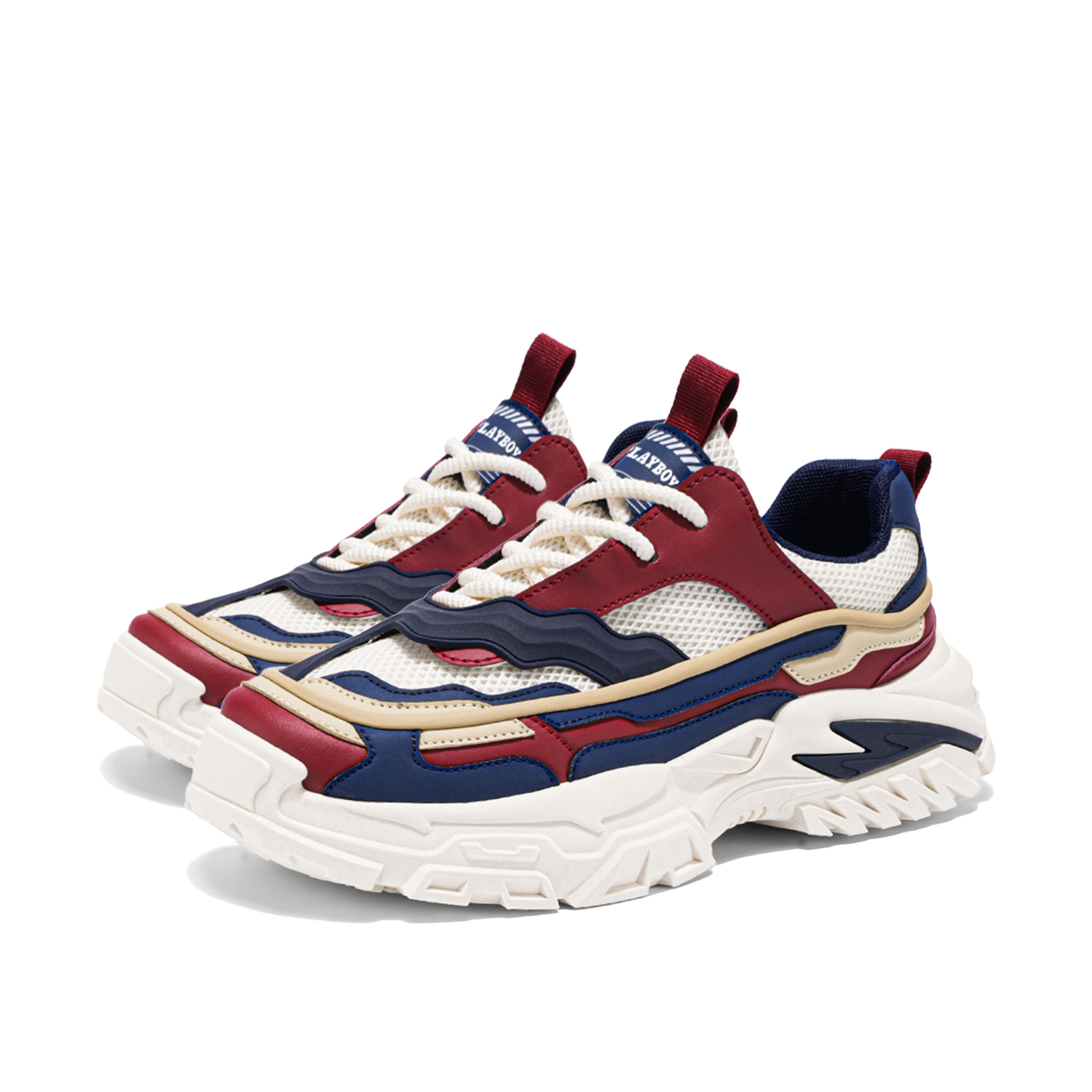 Playboy Массивные кроссовки мужские низкие бежево-красные, цвет Beige Red
Playboy Массивные кроссовки мужские низкие бежево-красные, цвет Beige Red