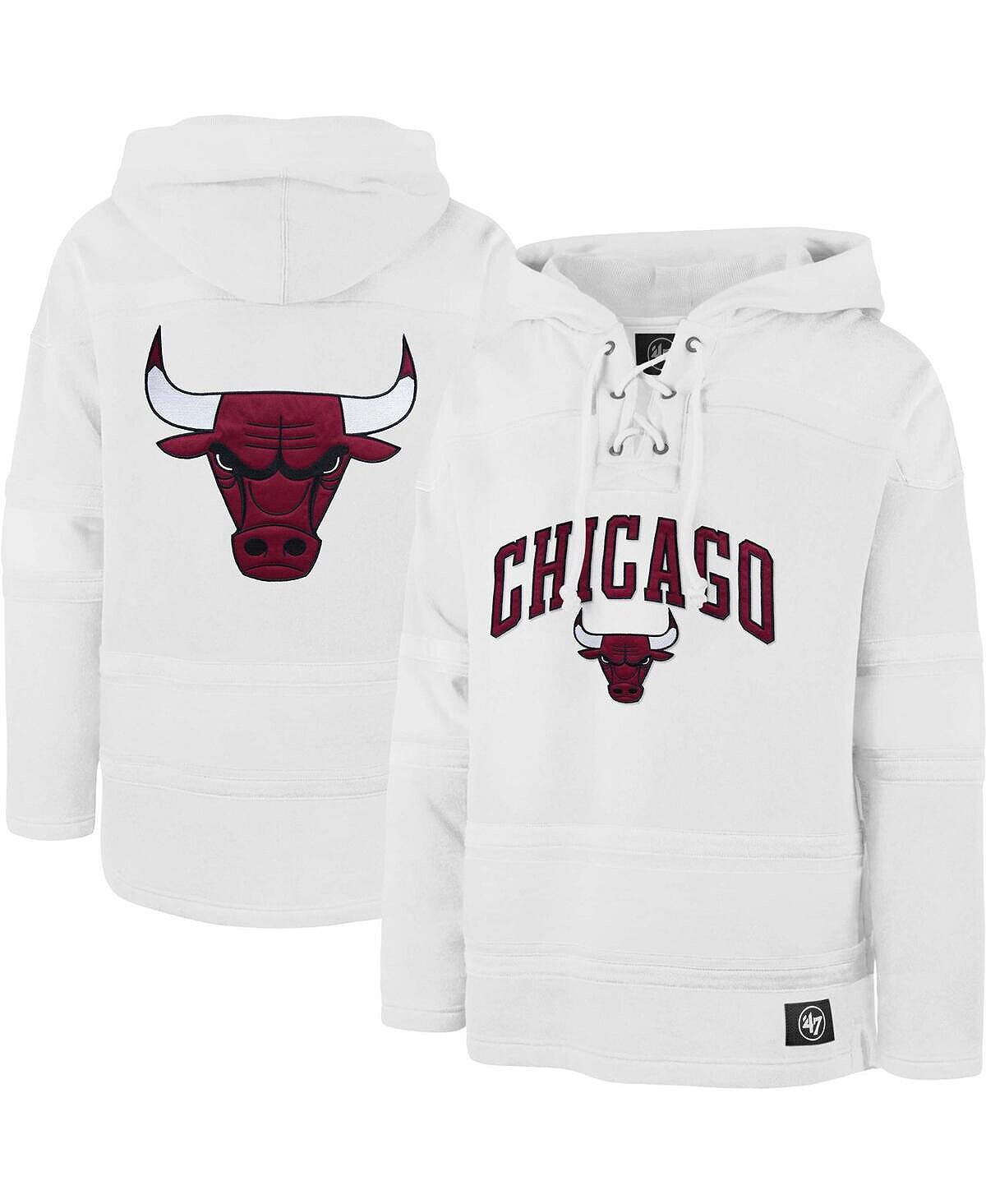 Мужской белый пуловер с капюшоном Chicago Bulls 2022/23 Pregame MVP Lacer — City Edition '47 Brand
Мужской белый пуловер с капюшоном Chicago Bulls 2022/23 Pregame MVP Lacer — City Edition '47 Brand