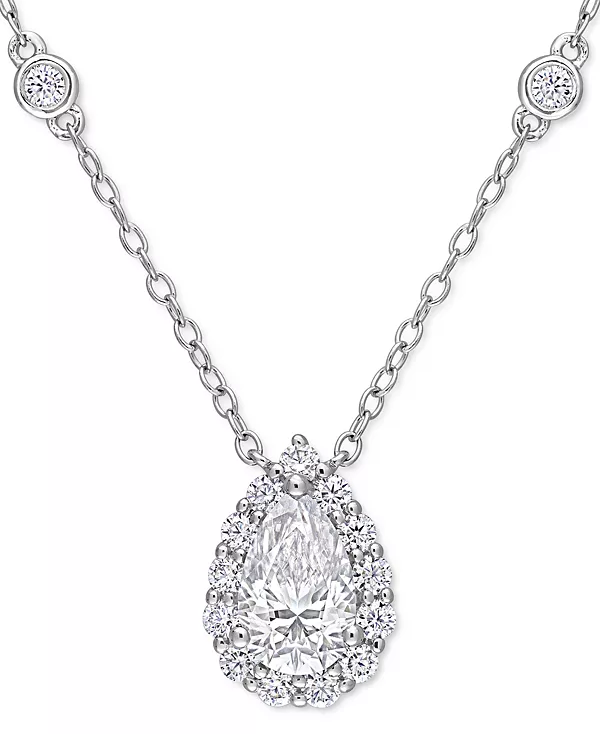 Ожерелье с подвеской-галочкой из выращенного в лаборатории муассанита каплевидной формы длиной 18 дюймов (1,5 карата) из стерлингового серебра Macy'S, moissanite
Ожерелье с подвеской-галочкой из выращенного в лаборатории муассанита каплевидной формы длиной 18 дюймов (1,5 карата) из стерлингового серебра Macy'S, moissanite