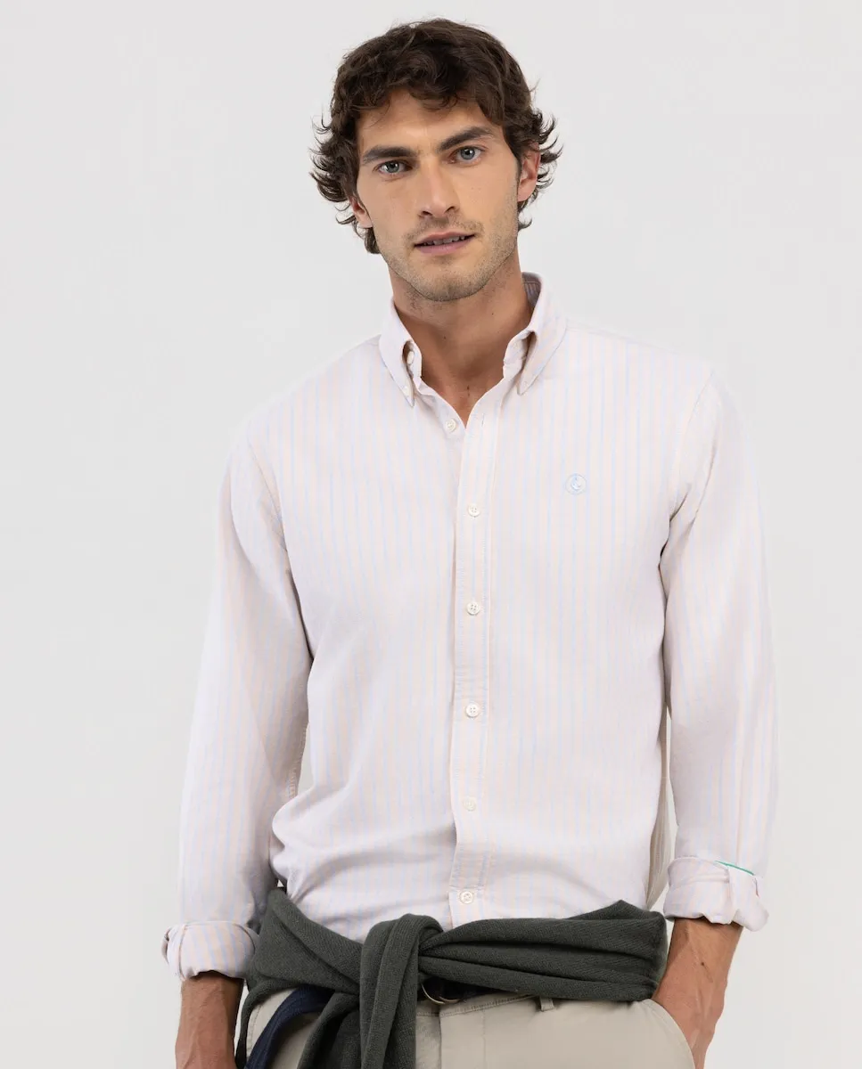 Мужская оксфордская рубашка в полоску Butcher El Ganso, желтый
Мужская оксфордская рубашка в полоску Butcher El Ganso, желтый