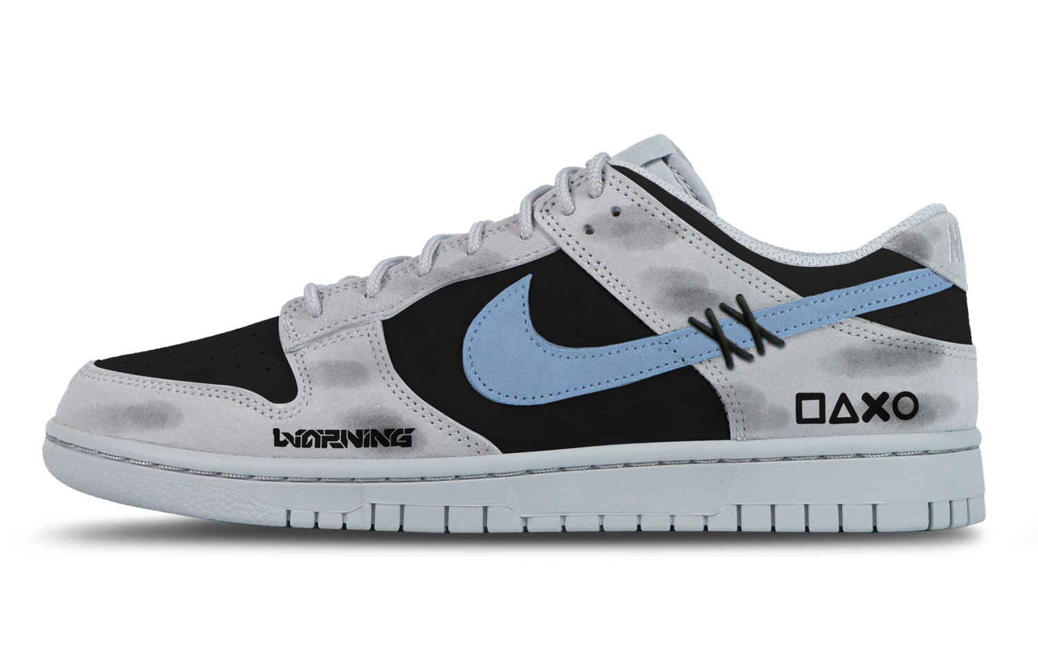 Nike Кроссовки для скейтбординга Dunk с устойчивостью к истиранию, низкие, унисекс, черно-серо-голубые
Nike Кроссовки для скейтбординга Dunk с устойчивостью к истиранию, низкие, унисекс, черно-серо-голубые