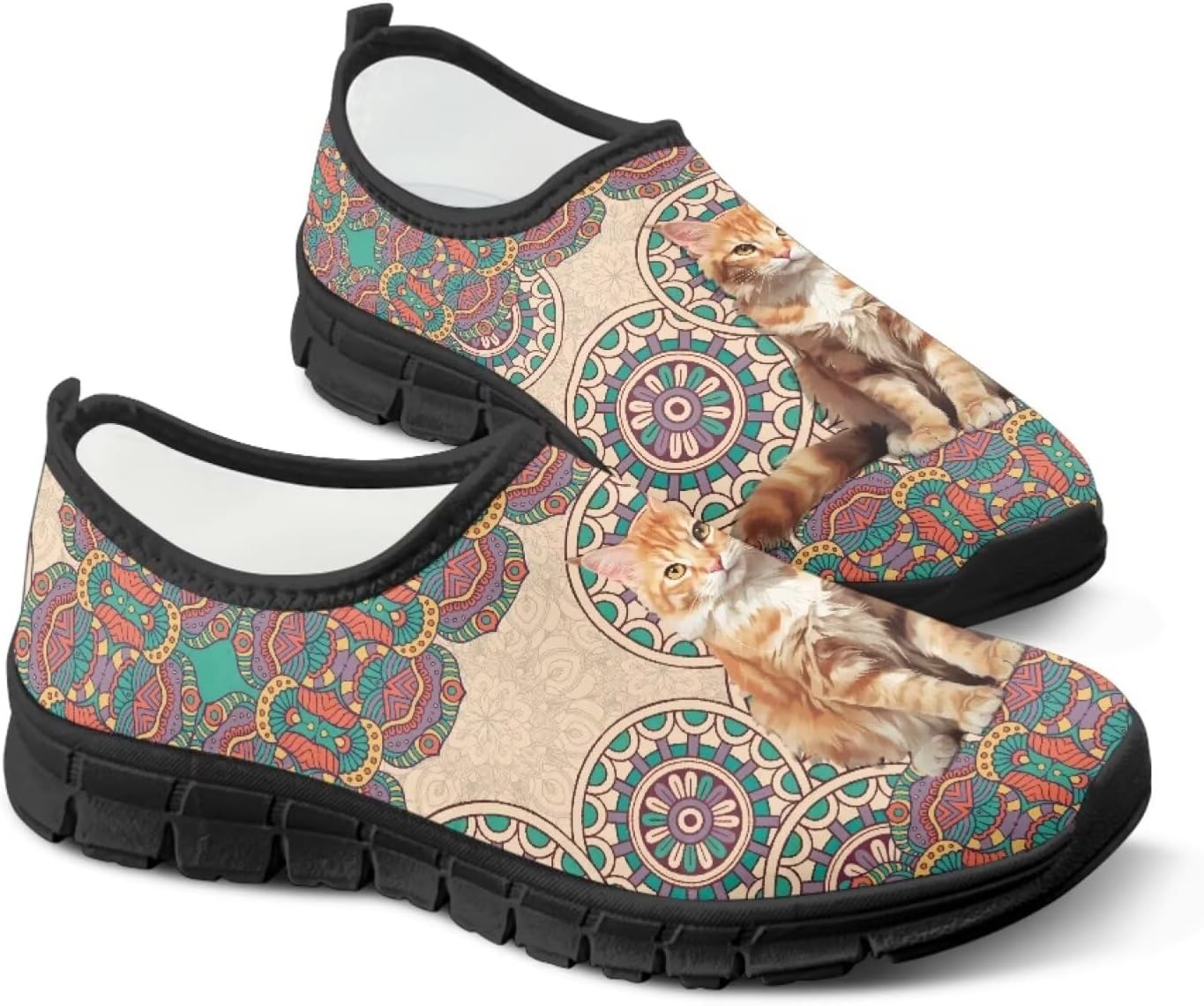 Слипоны Binienty Aztec для мужчин и женщин, повседневная обувь без шнурков, удобные лоферы для путешествий и прогулок, Mandala Shorthair Cat
Слипоны Binienty Aztec для мужчин и женщин, повседневная обувь без шнурков, удобные лоферы для путешествий и прогулок, Mandala Shorthair Cat