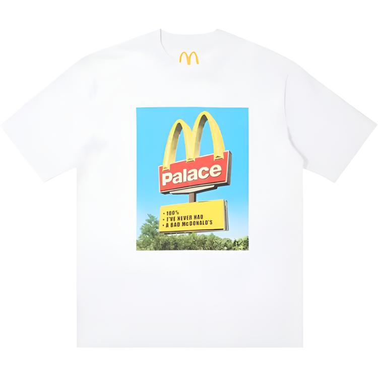 Футболка с принтом в виде вывески McDonald's PALACE, белый
Футболка с принтом в виде вывески McDonald's PALACE, белый