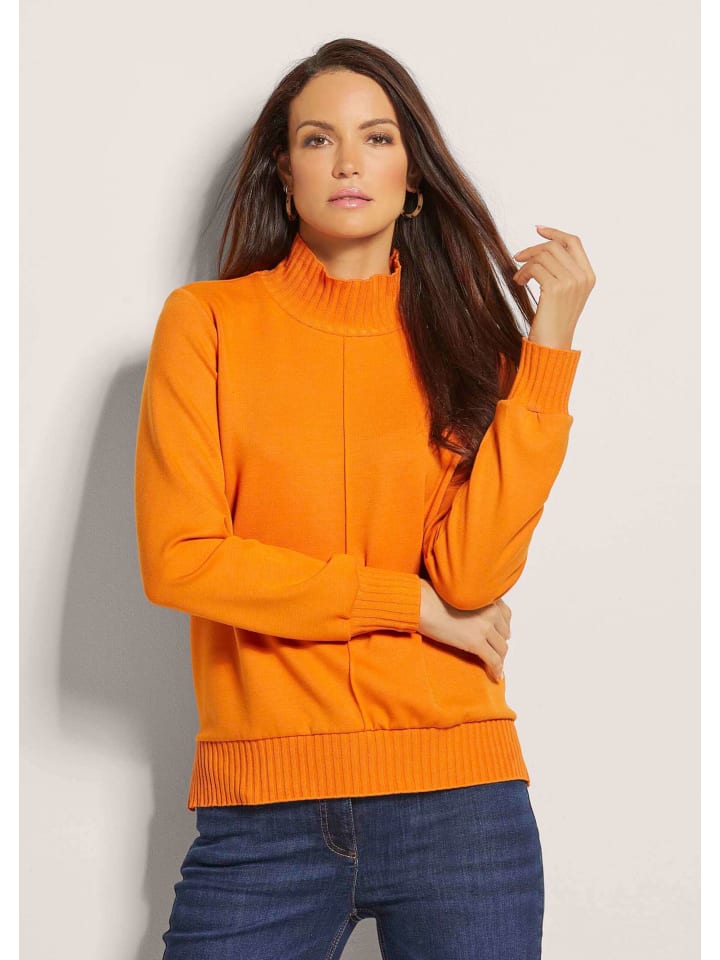 MADELEINE Толстовка с ребристыми манжетами пастельно-оранжевого цвета
MADELEINE Толстовка с ребристыми манжетами пастельно-оранжевого цвета