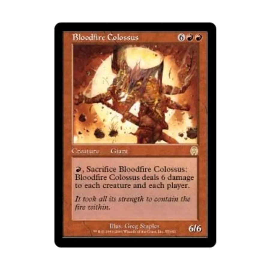 CCG Колосс Кровавого Огня (клавиша R), MTG - Apocalypse
CCG Колосс Кровавого Огня (клавиша R), MTG - Apocalypse