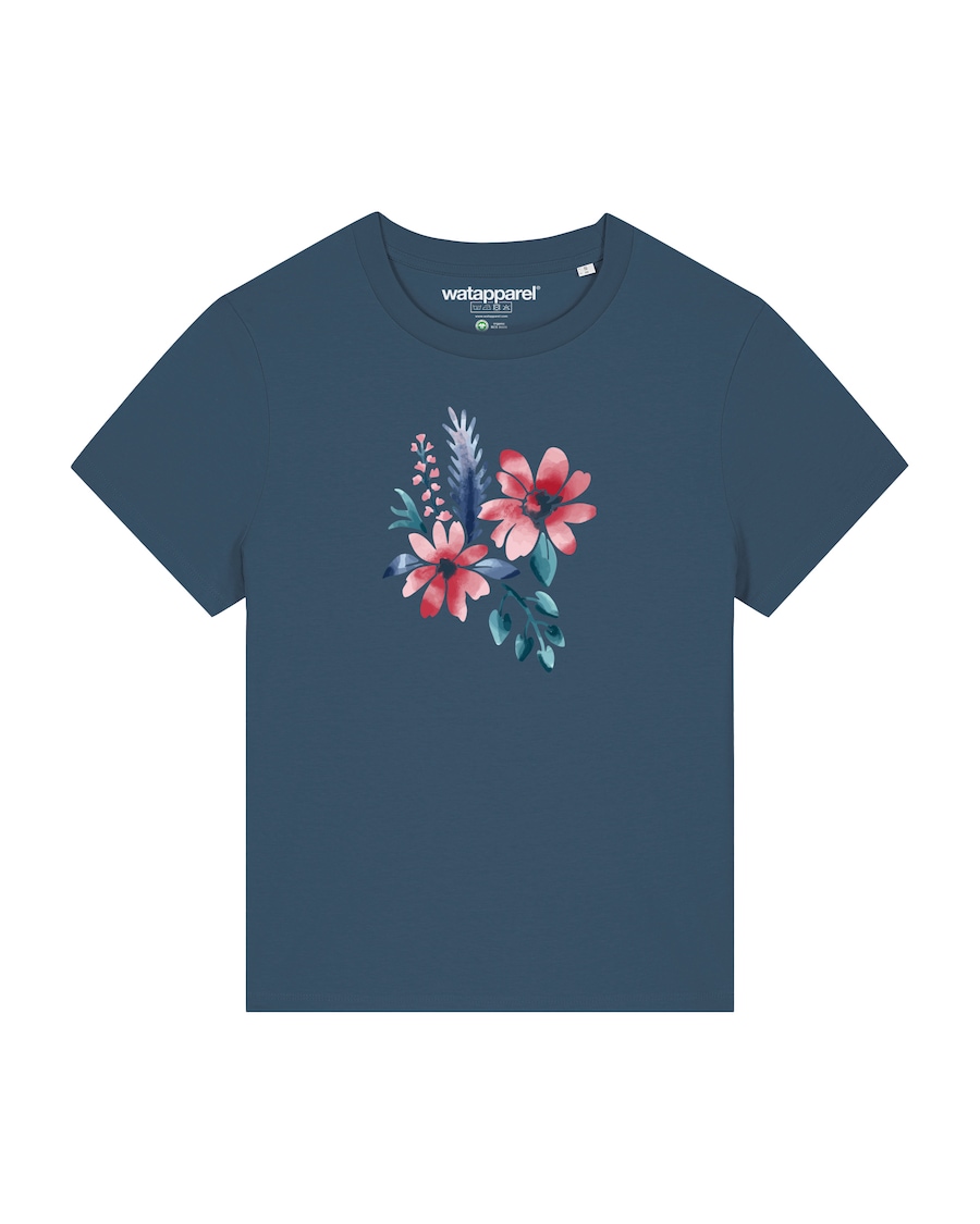 Рубашка Watapparel Blume in Wasserfarbe 02, синий
Рубашка Watapparel Blume in Wasserfarbe 02, синий