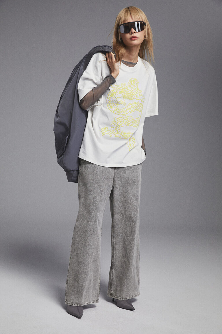 Широкие джинсовые джоггеры H&M, серый
Широкие джинсовые джоггеры H&M, серый