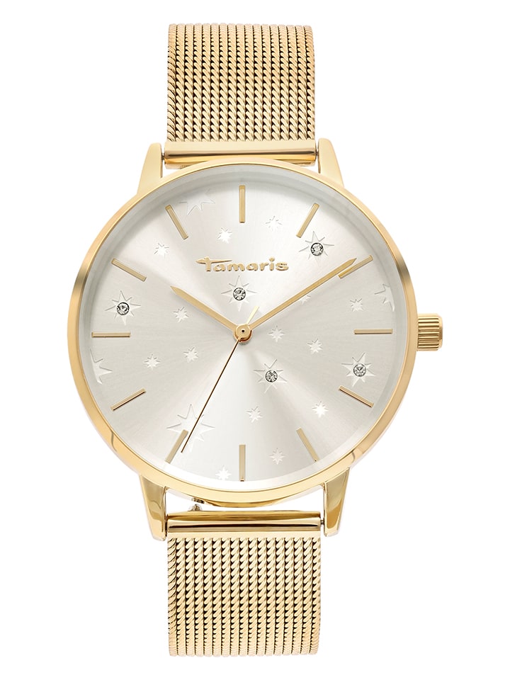Tamaris Кварцевые часы золотисто-белого цвета
Tamaris Кварцевые часы золотисто-белого цвета