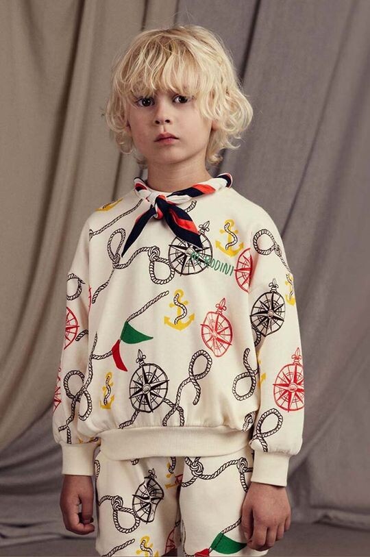 Детская толстовка в морском стиле Mini Rodini, бежевый
Детская толстовка в морском стиле Mini Rodini, бежевый