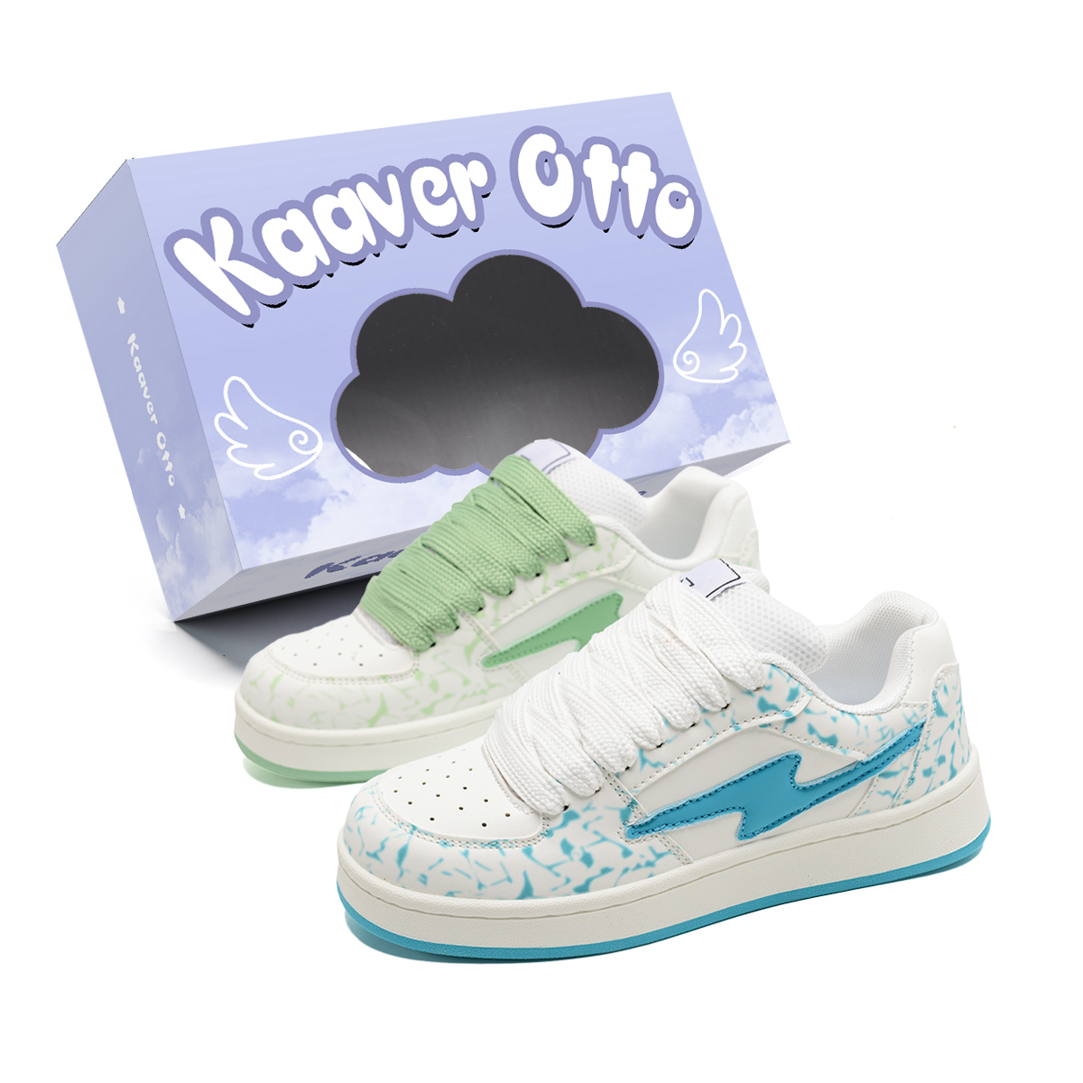 KAAVER OTTO Амортизирующие устойчивые к истиранию дышащие скейтбордские кроссовки унисекс сине-зеленые непарные
KAAVER OTTO Амортизирующие устойчивые к истиранию дышащие скейтбордские кроссовки унисекс сине-зеленые непарные