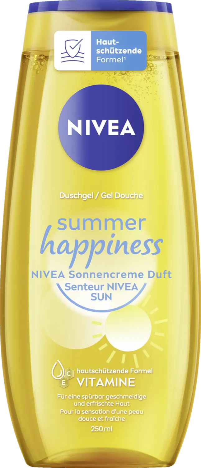 Гель для душа NIVEA Duschgel summer happiness NIVEA Sonnencreme Duft 
Гель для душа NIVEA Duschgel summer happiness NIVEA Sonnencreme Duft
