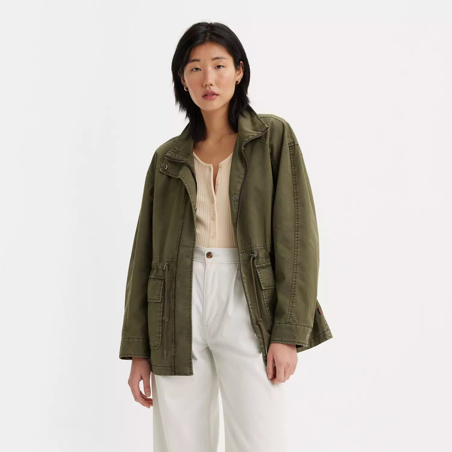 Куртка в стиле милитари с воротником стойкой Levi's, зеленый
Куртка в стиле милитари с воротником стойкой Levi's, зеленый