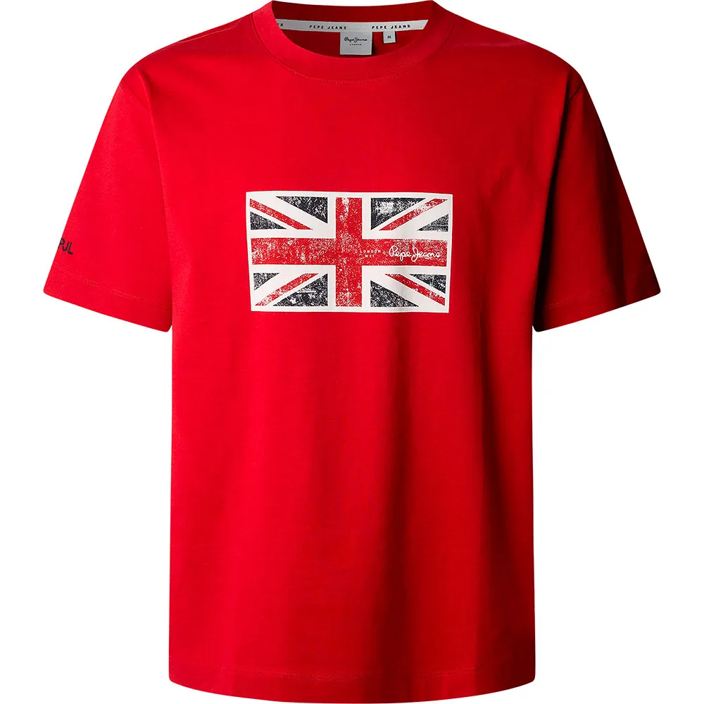 Футболка с коротким рукавом Pepe Jeans Union, красный 
Футболка с коротким рукавом Pepe Jeans Union, красный