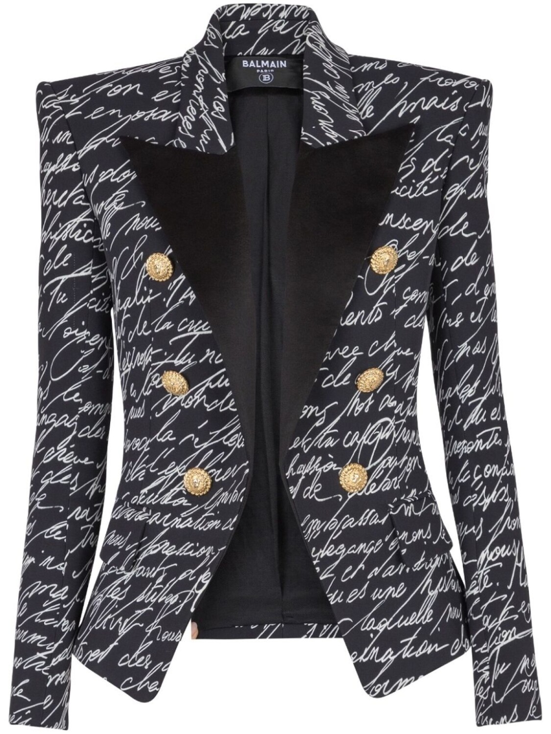 Пиджак Love Letter, сшитый на заказ Balmain, черный
Пиджак Love Letter, сшитый на заказ Balmain, черный