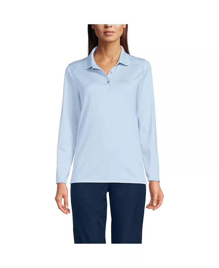 Женская рубашка-поло с длинным рукавом, быстросохнущая, женственного кроя Lands' End, синий
Женская рубашка-поло с длинным рукавом, быстросохнущая, женственного кроя Lands' End, синий