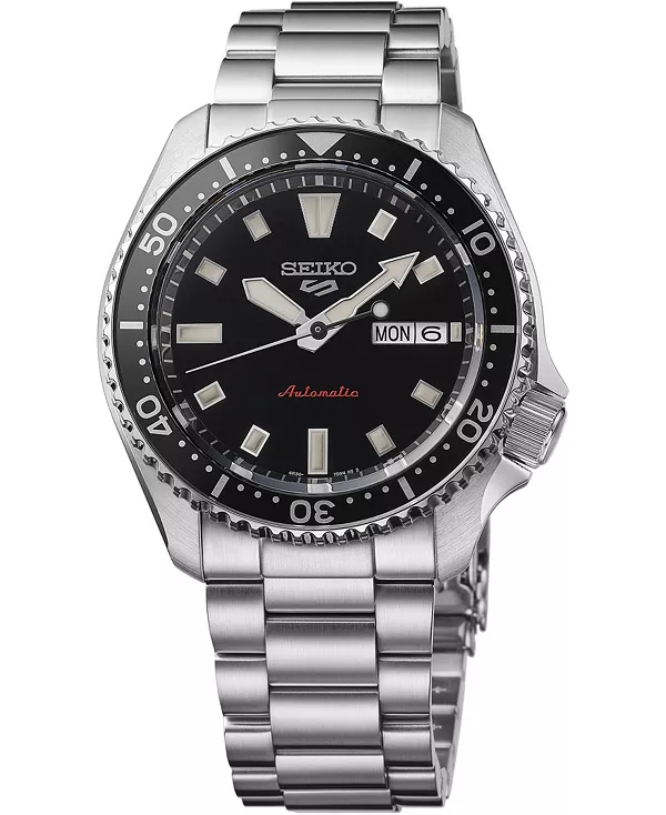 Мужские спортивные часы с серебряным браслетом из нержавеющей стали, 5 цветов, 42,5 мм Seiko, black
Мужские спортивные часы с серебряным браслетом из нержавеющей стали, 5 цветов, 42,5 мм Seiko, black