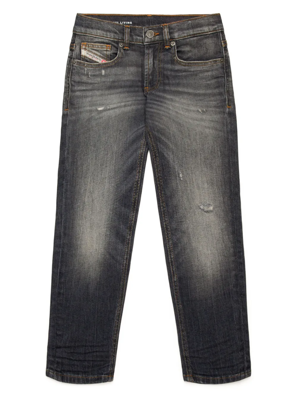 Зауженные джинсы D-Lucas с эффектом потертости Diesel Kids, серый
Зауженные джинсы D-Lucas с эффектом потертости Diesel Kids, серый