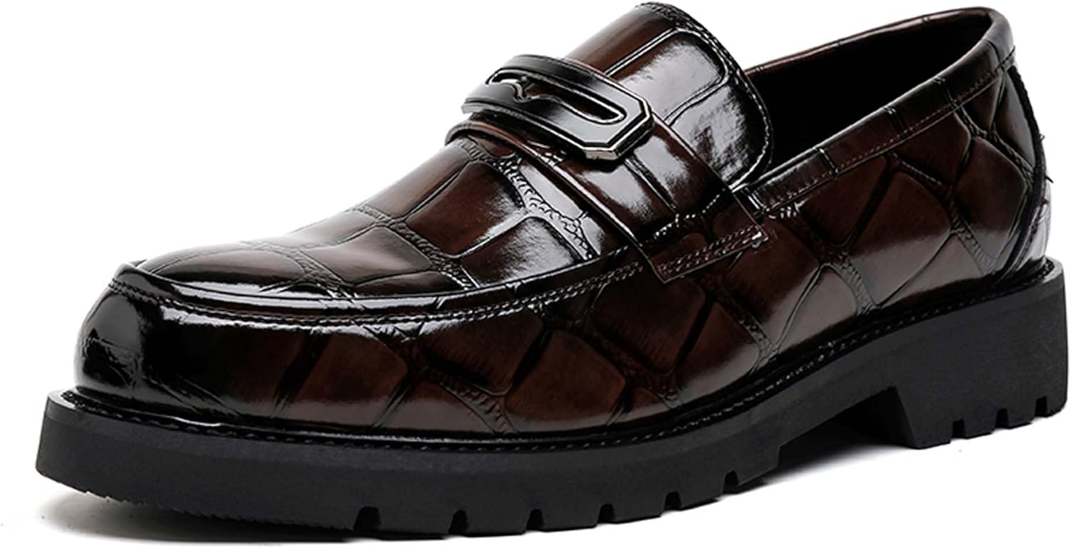 Мужские лоферы большого размера, модная модель с толстой подошвой, удобные без застежек, деловые повседневные туфли, легкие, не скользящие, для офиса, свадьбы, униформы, формальные кожаные туфли Generic, коричневый
Мужские лоферы большого размера, модная модель с толстой подошвой, удобные без застежек, деловые повседневные туфли, легкие, не скользящие, для офиса, свадьбы, униформы, формальные кожаные туфли Generic, коричневый